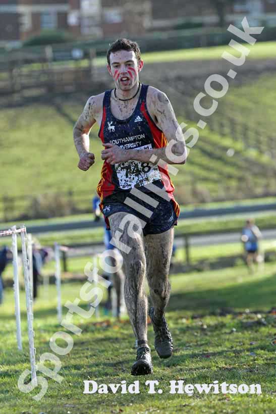 Steve Connor on his way to winning the 2013 BUCS Cross Country Championships.